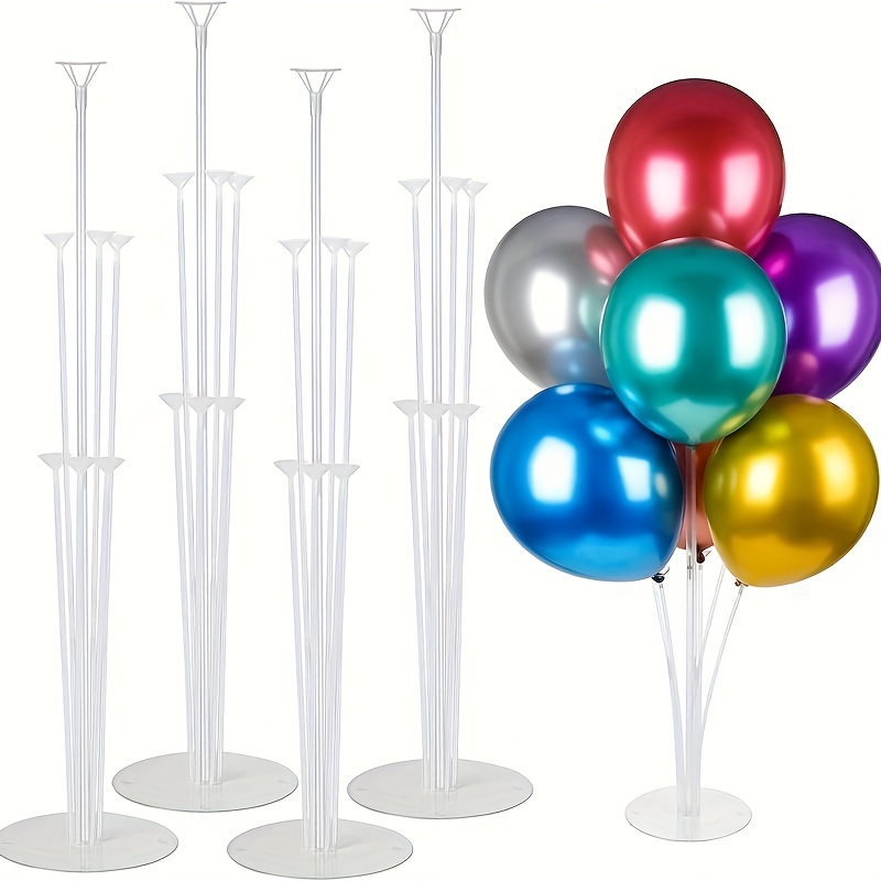 Balloon Stand Kit Sturdy Balloon Sticks Holder Table Balloon - Temu