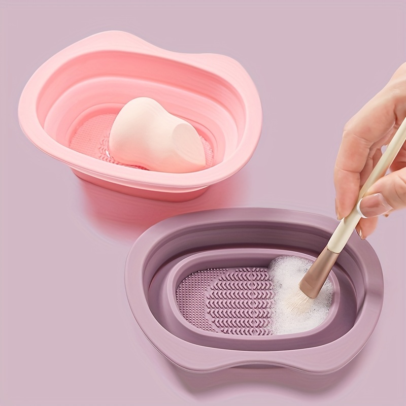 Silica Gel Wash Egg 1pc Make-Up Brush Cleaner Make-Up Tool Powder Puff  Make-Up Egg Wash Bowl Does Not Hurt Brush Hair
