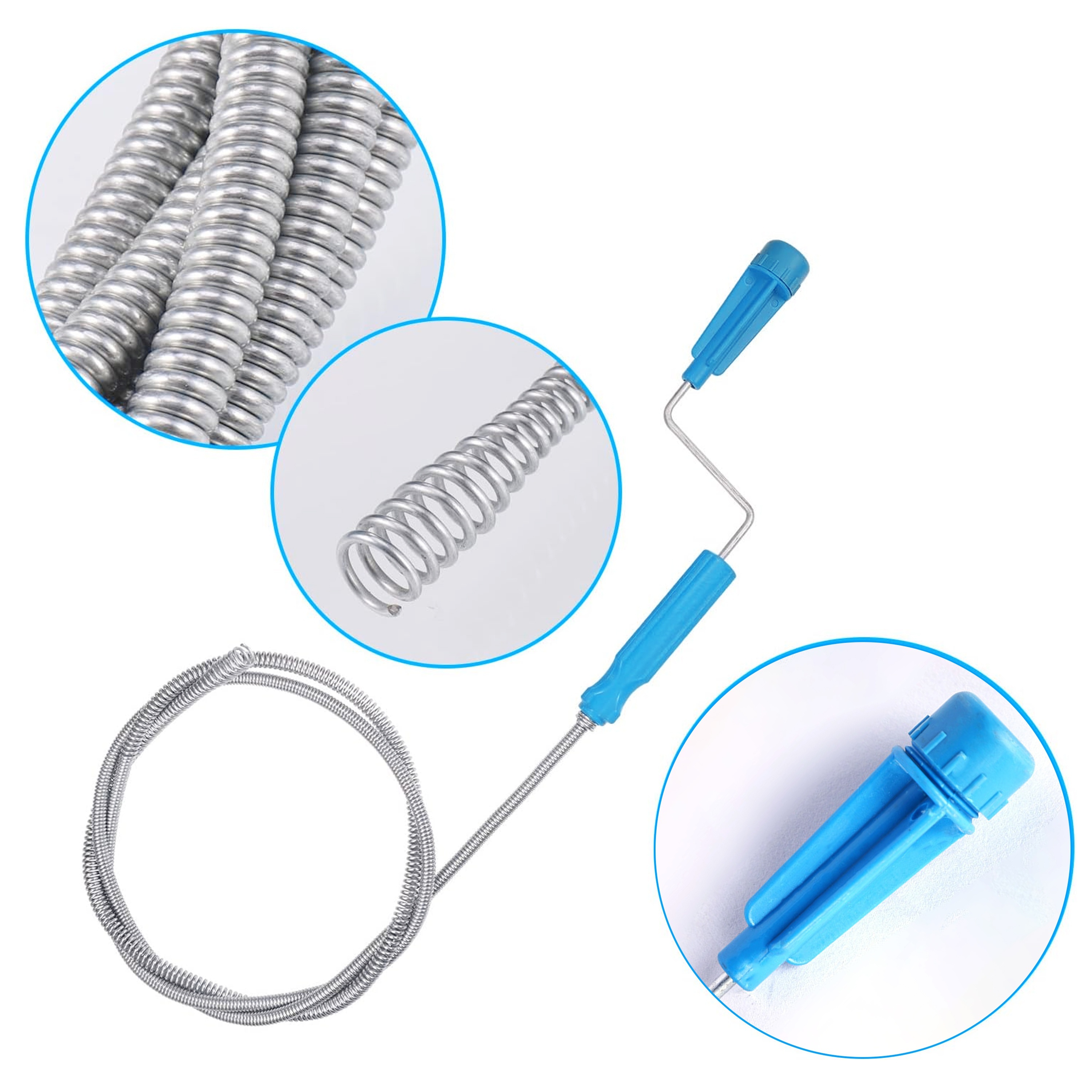 Useful & Complete drain cleaning spiral Supplies 