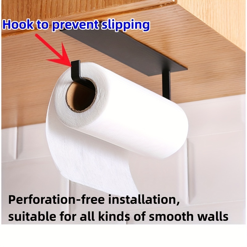 Paper Towel Rack In Kitchen Toilet, Non-perforated Cabinet, Paper