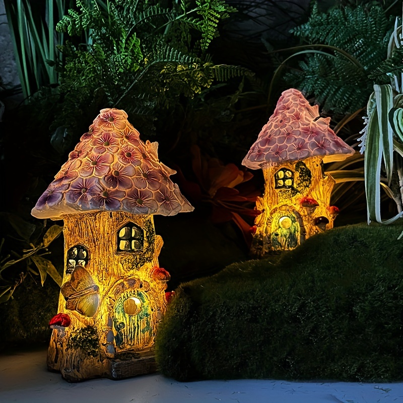 Garden Lights, Garden Lamp, Outdoor Lantern, Outdoor Lighting, Garden Art,  Fairy Garden, Fairy Home Decor, Sconce Light, Garden Gift 