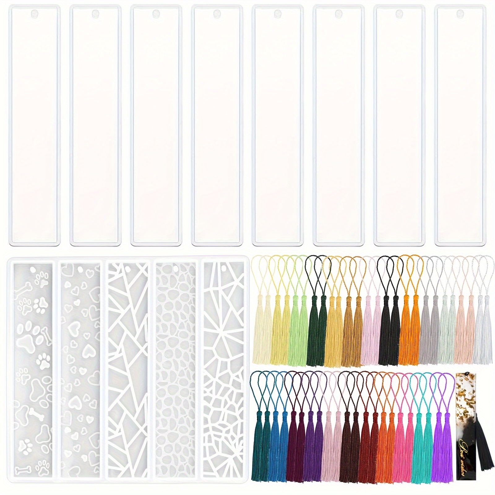 Creative Ins Glitter Tassel Stationery Bookmark Resin Glue - Temu