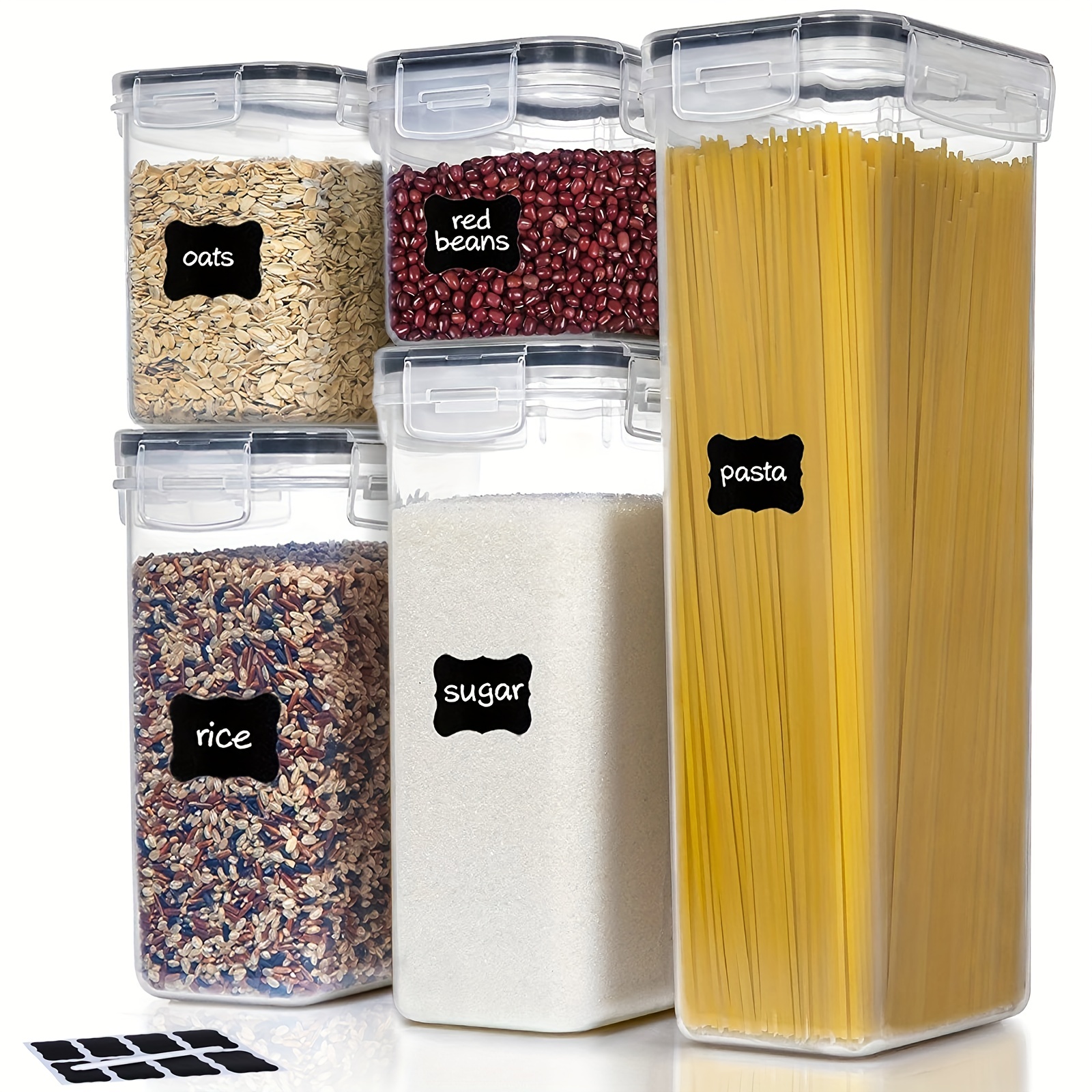 Plastic Airtight Food Containers For Kitchen Organization - Temu