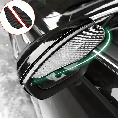 2pcs/set Auto Seitenspiegel Regen Augenbraue Visier Carbon Fiber