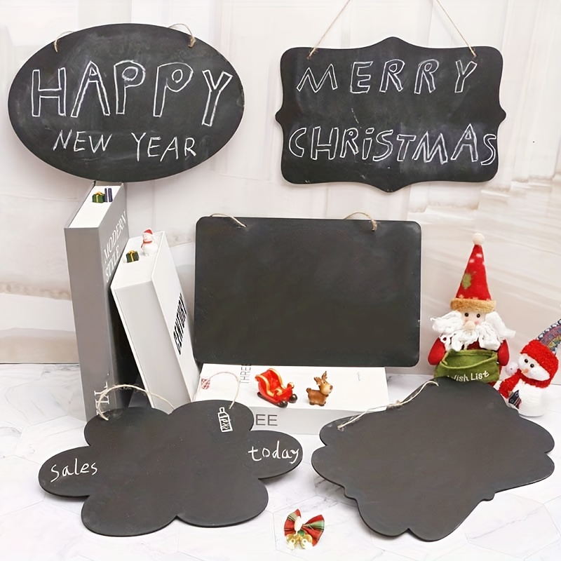 Wooden Mini Chalkboard for Kids Writing Painting Recording Standing  Blackboard Message Board