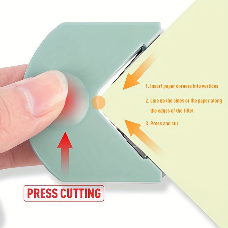 Paper Corner Cutter Tool Diy Paper Cutter Plastic Pvc Film - Temu