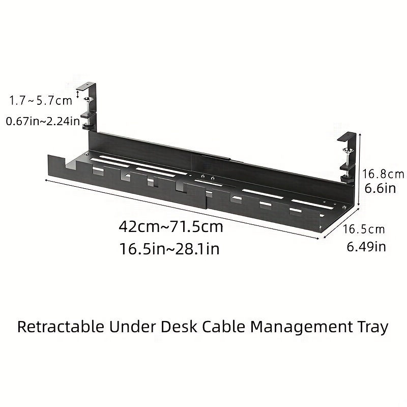 Cable Management, Gestion Cable Bureau sans Perçage, Rétractable