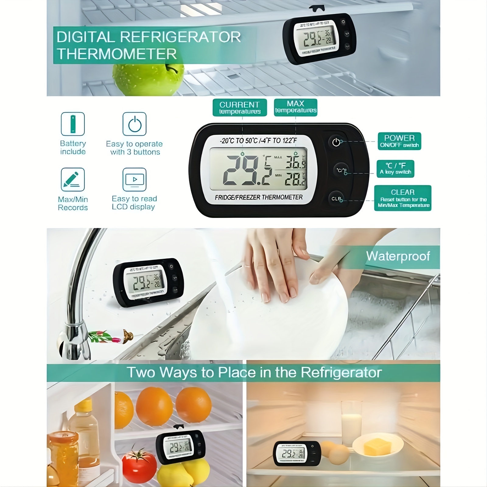 Refrigerator / Freezer Thermometer, Utensils