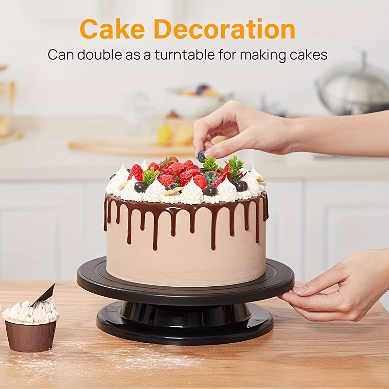 DIY Turntable at home for cake decoration without spinner. Easy