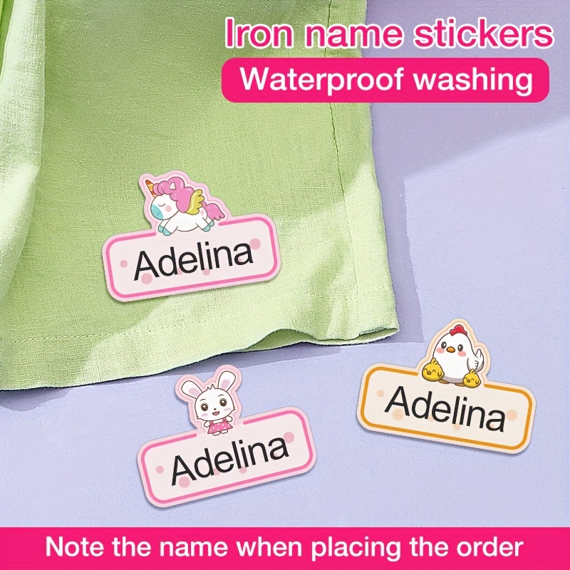 Washable Personalized Name Labels for Daycare