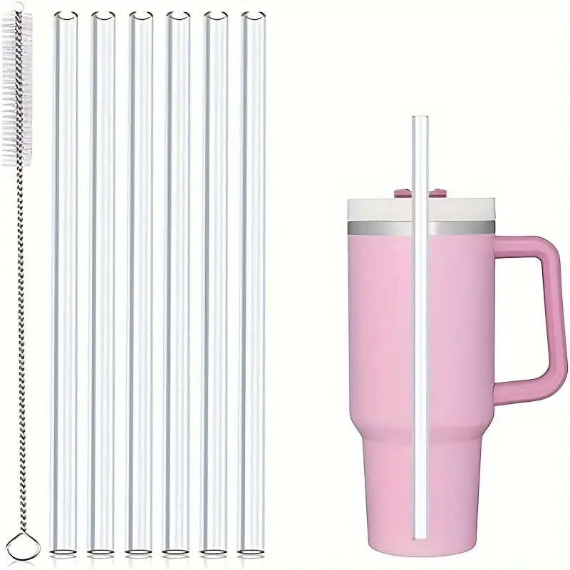 6 Pack Silicone Replacement Straws For Stanley 20 30 40oz Cup