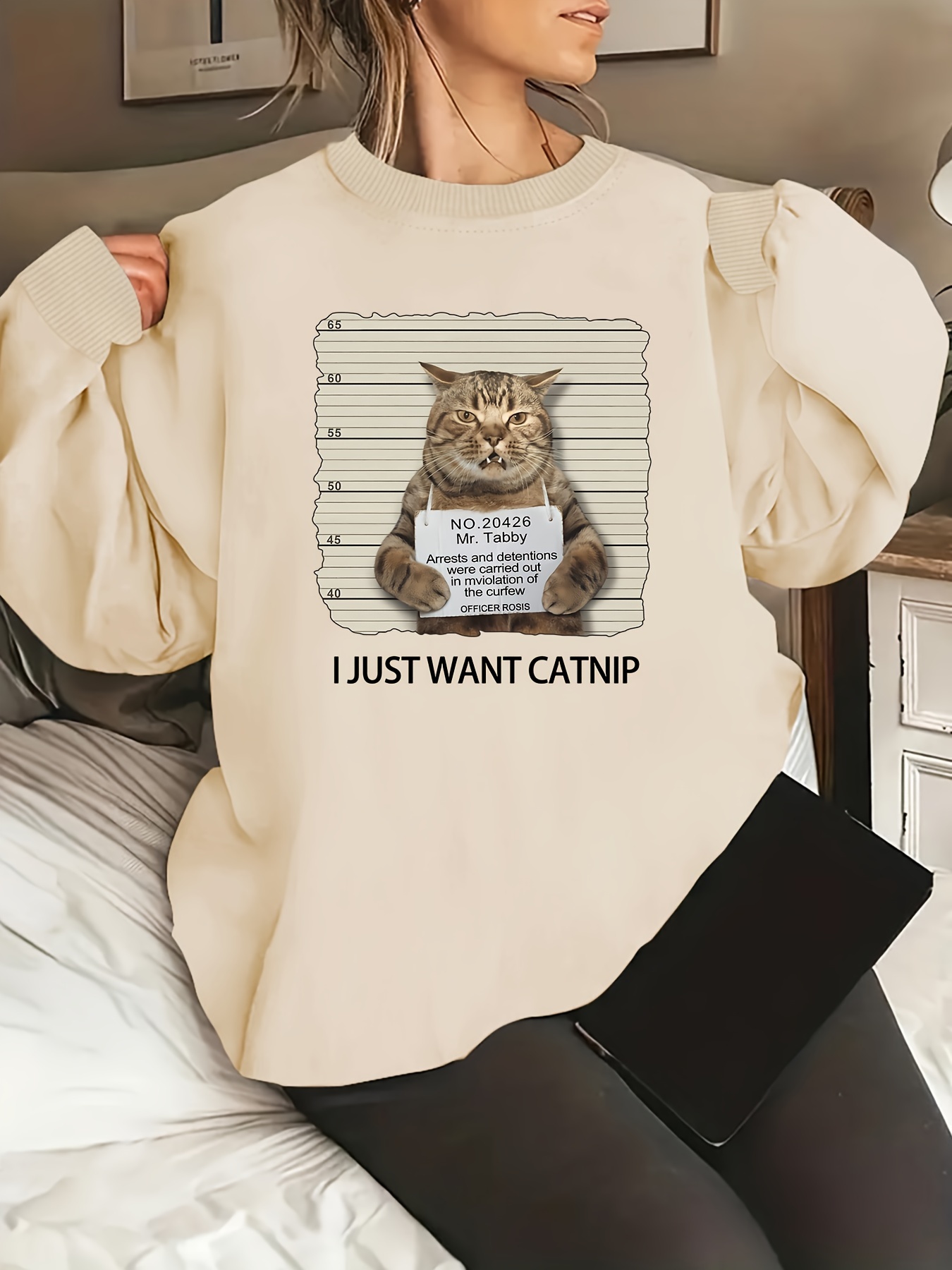 Cat hot sale sweatshirts funny