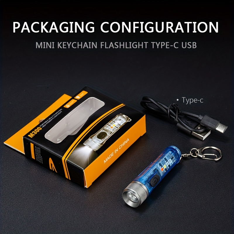Mini lampes de poche LED portables, porte-clés, lampe de travail, lampe de  camping aste par USB, étanche, extérieur, torche magnétique d'urgence -  AliExpress