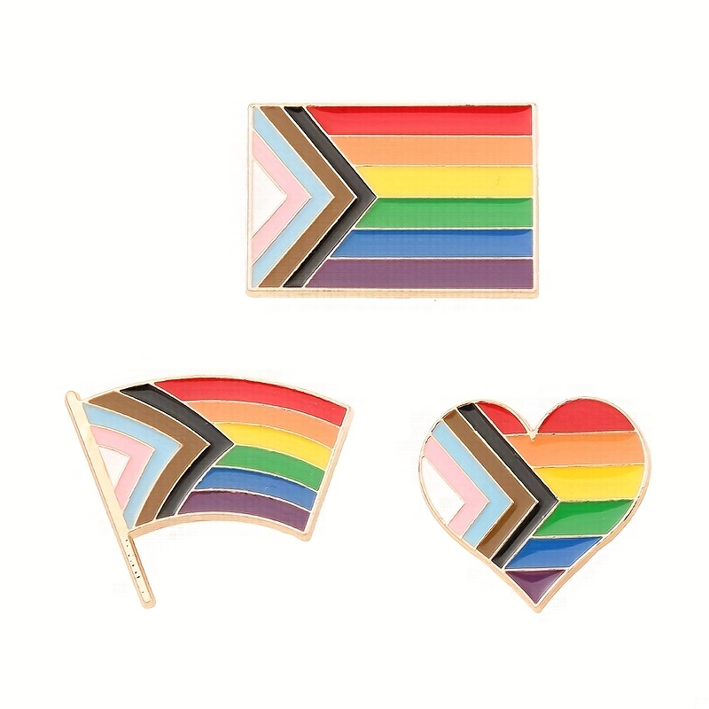 Women's Power Enamel Brooch Pin Rainbow Color Pride Month - Temu