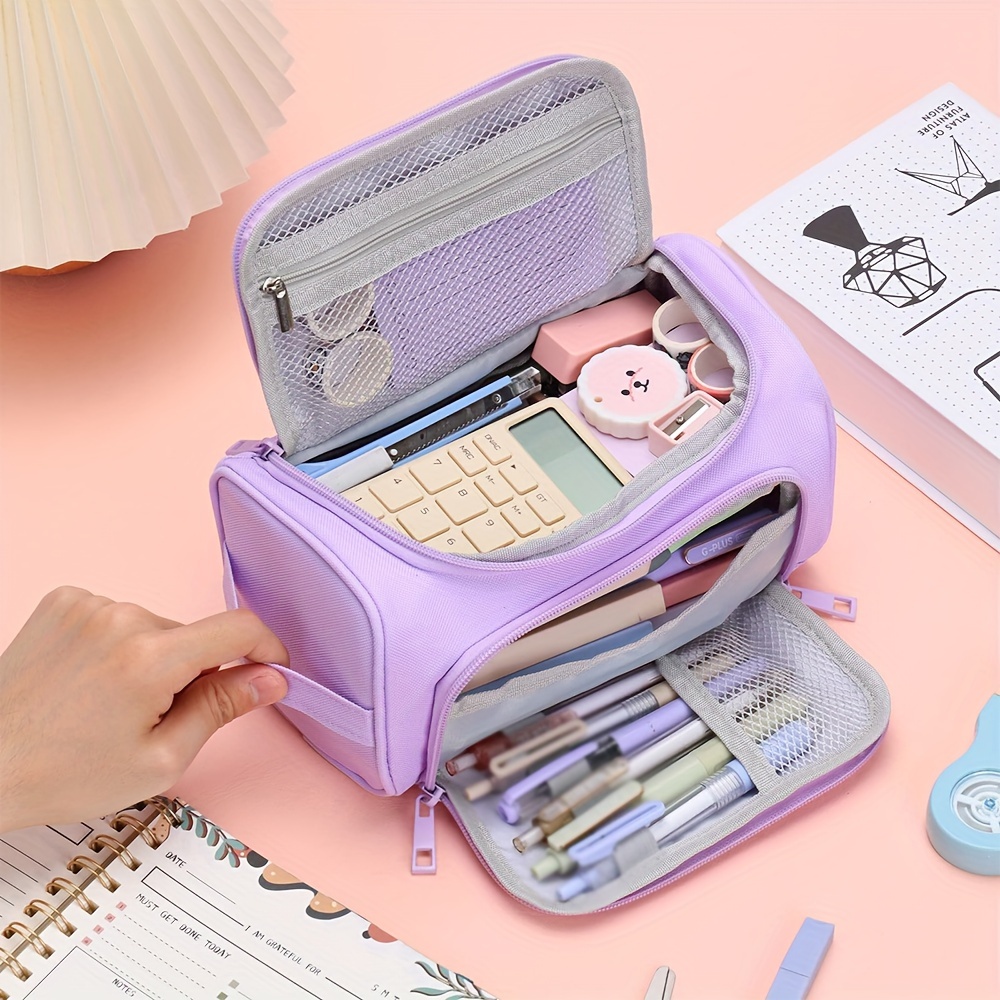 Large Capacity Pencil Case Stationery Cute Gift Pen Bag Pen - Temu