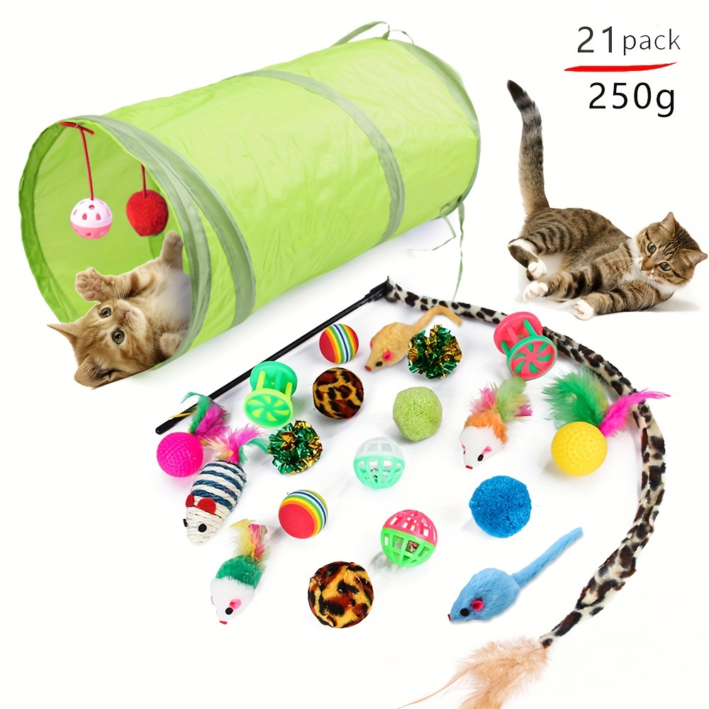Lot de 100 grands ressorts colorés en plastique pour chat et chaton  (couleur aléatoire)