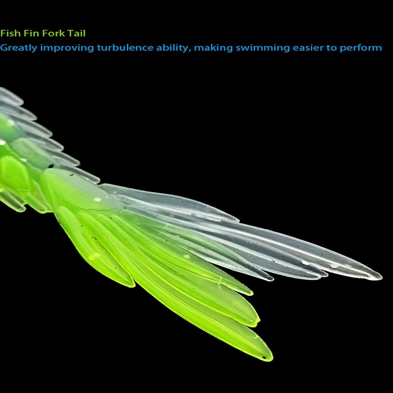 Slow Sinking Large Colorful Artificial Bait Forked Tail - Temu