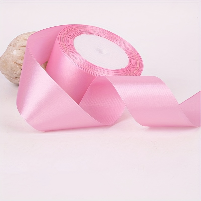 1roll Plain Gift Wrapping Ribbon, Dusty Pink Ribbon For Party Decor