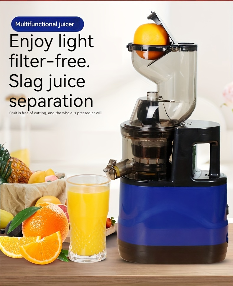 Low-speed Slow Juicer, Fully Automatic Juicer Juice Residue Separation  Household Multifunctional Fruit Small Commercial Original Juice Machine  Automat