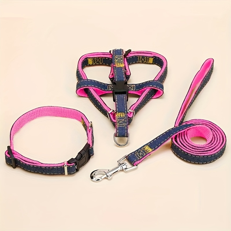 Dog harness lead and collar clearance set