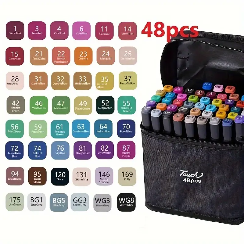 80 Colors Alcohol Markers, Dual Tip Art Markers For Adult Coloring