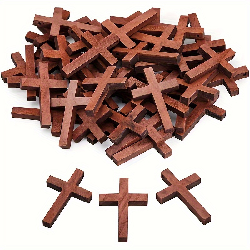 Wooden Crosses Small Wooden Crosses Wood Crosses Crafts - Temu
