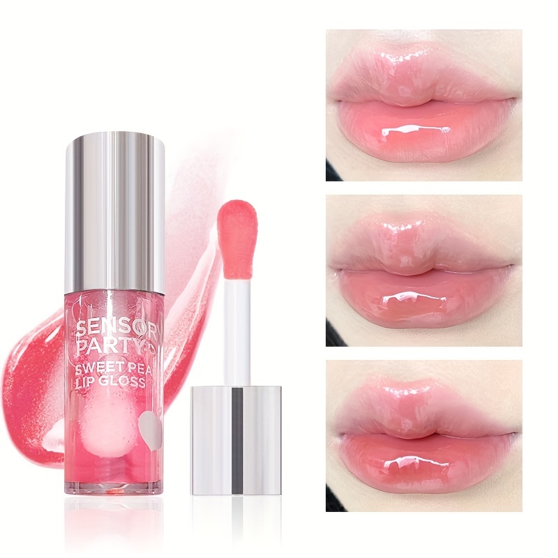 

Lip Oil Watery Crystal Clear Jelly Lip Oil Lip Balm Fruit Flavor Moisturizing And Diluting Lip Lines Jelly Lipstick Lip Gloss Pouty Lip Gloss Glass Lip Glaze
