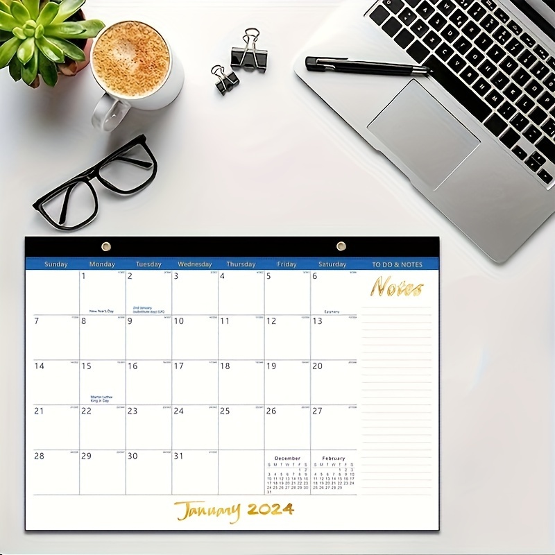 1pc Calendario Mensile Da Scrivania 2024, Stagionale, Gennaio - Dicembre  Per Scuola, Ufficio E Casa - Temu Italy