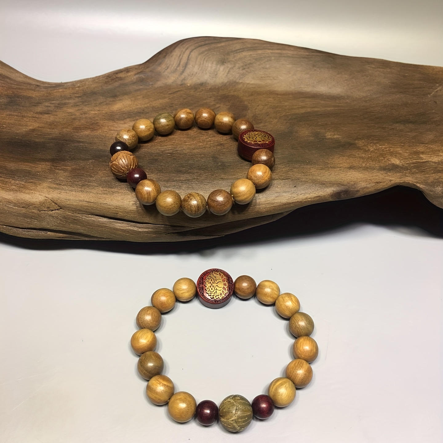 Green Sandalwood Prayer Beads