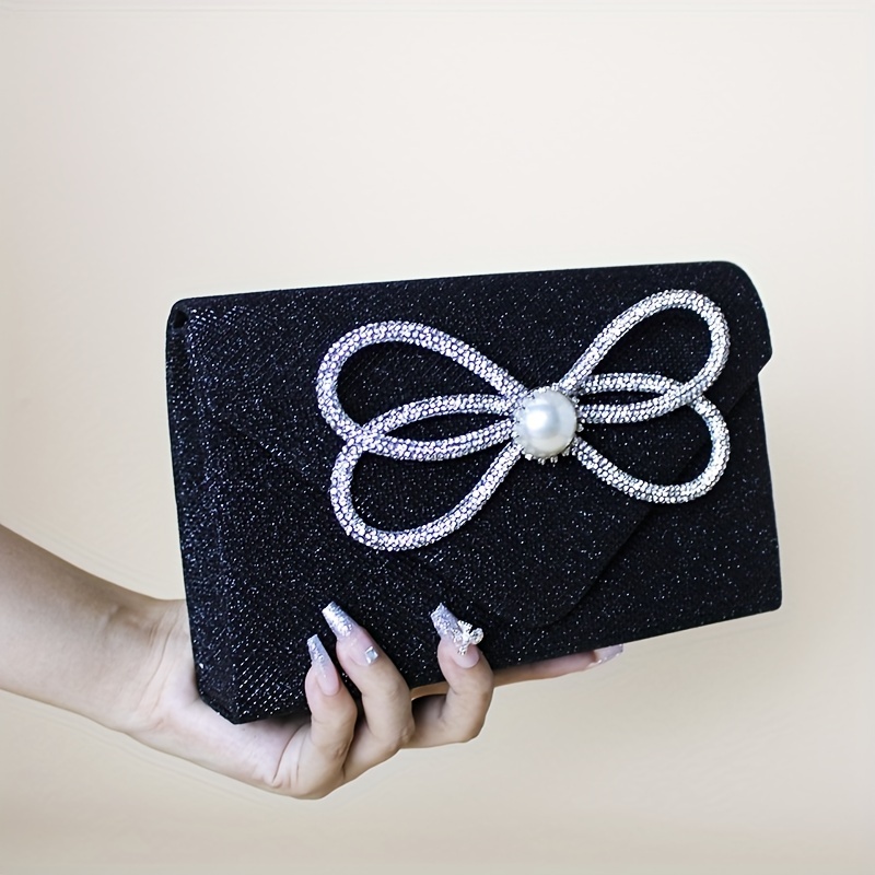 Rhinestone Bow clutch bag – Godshandfashion