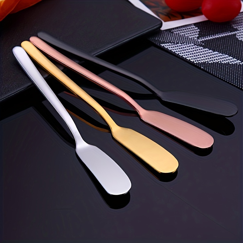 Stainless Steel Butter Knife Plastic Handle Butter Knife - Temu