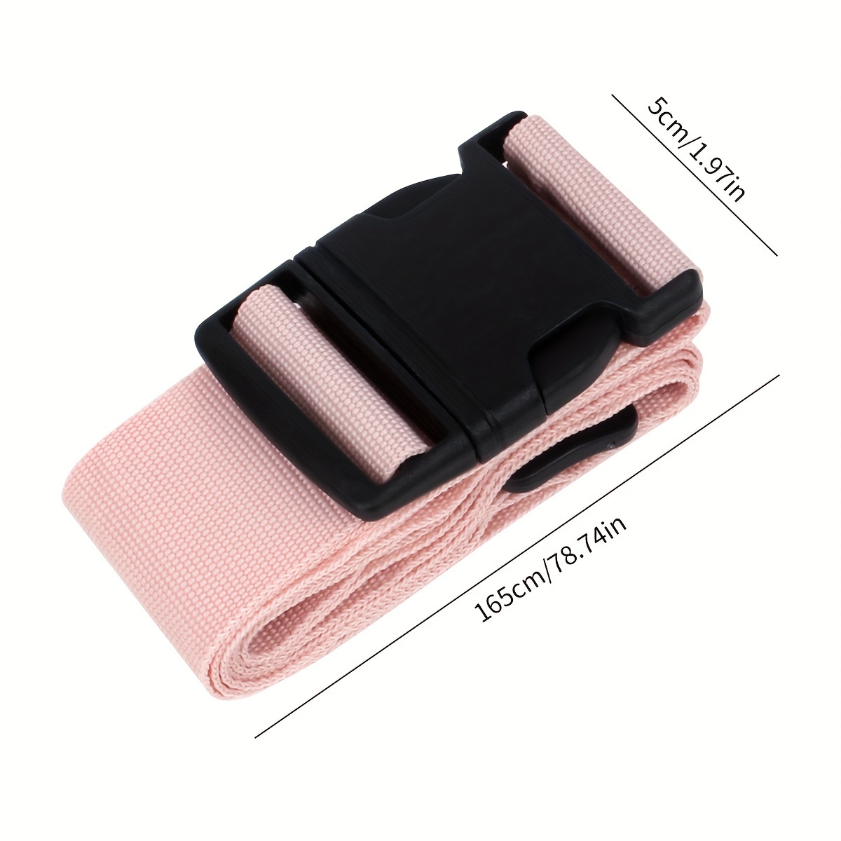 1pc Rainbow Adjustable Luggage Strap Packing Strap Travel Buckle Packing Strap