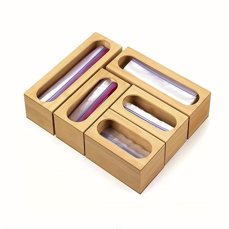 Bamboo Tea Bag Storage Box Desktop Sundries Storage Tray - Temu