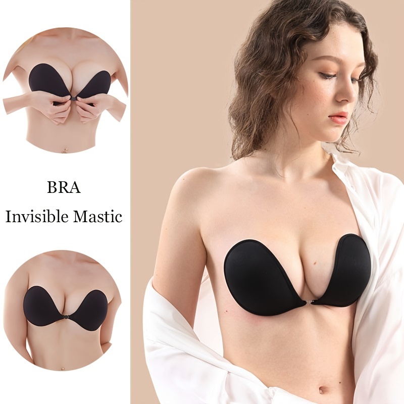 Sexy Wireless Front Closure Bras For Women Invisible Push Up Strapless Bra  Plus Size Backless Self Stick On Bralette Comfort Bra