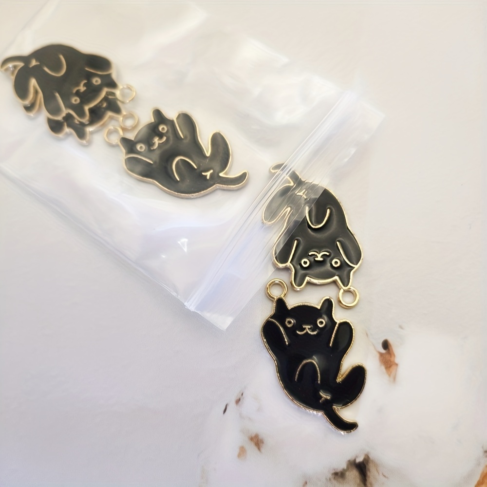 Yukfhgt Cute Enamel Black Cat Charms 20Pcs Alloy Bracelets Charms DIY  Jewelry Making Charms Metal Necklace Charms Witch Broom Pendants Halloween  Cat