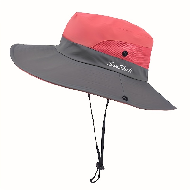 Foldable Sun Hat Women Uv Protection Ponytail Hole Perfect - Temu Canada