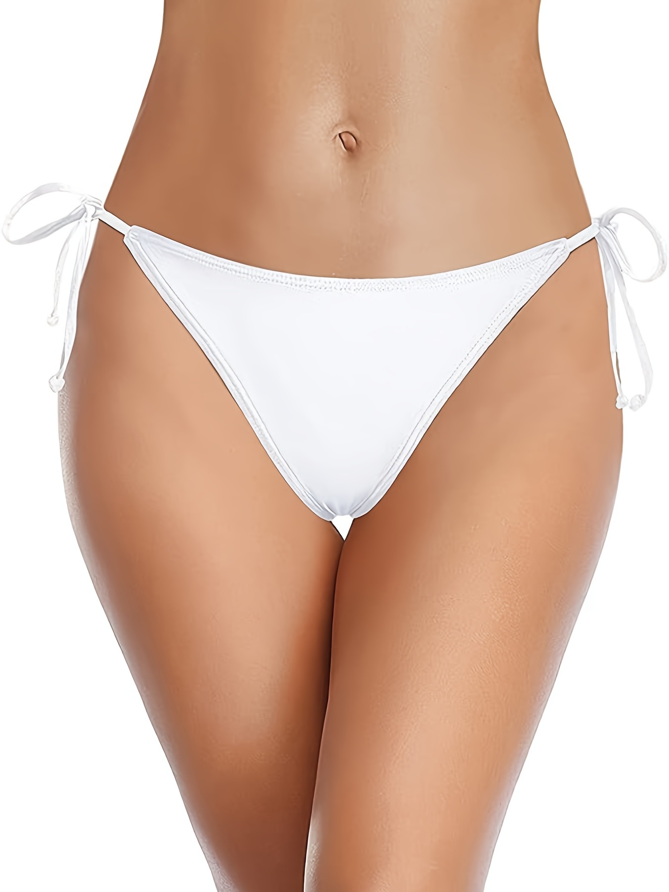 Tie Side Bikini Bottoms | Best Adjustable Swim with Tummy Control