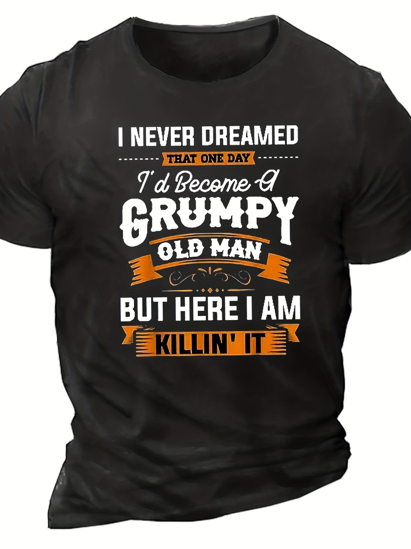 Men's Short-sleeved T-shirt Simple English