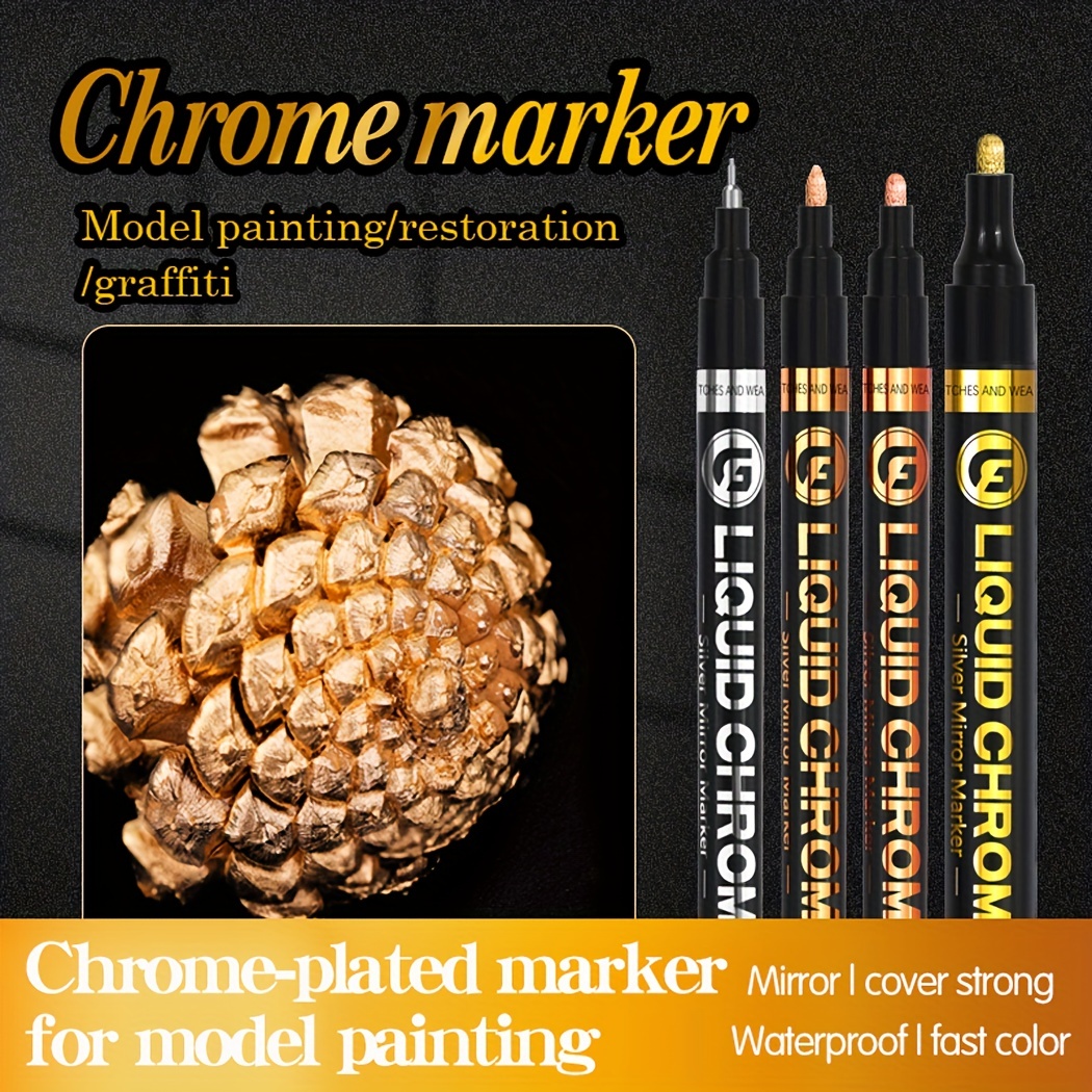 Chrome Mirror Marker, Liquid Mirror Marker, Guangna Marker, Liquid Chrome