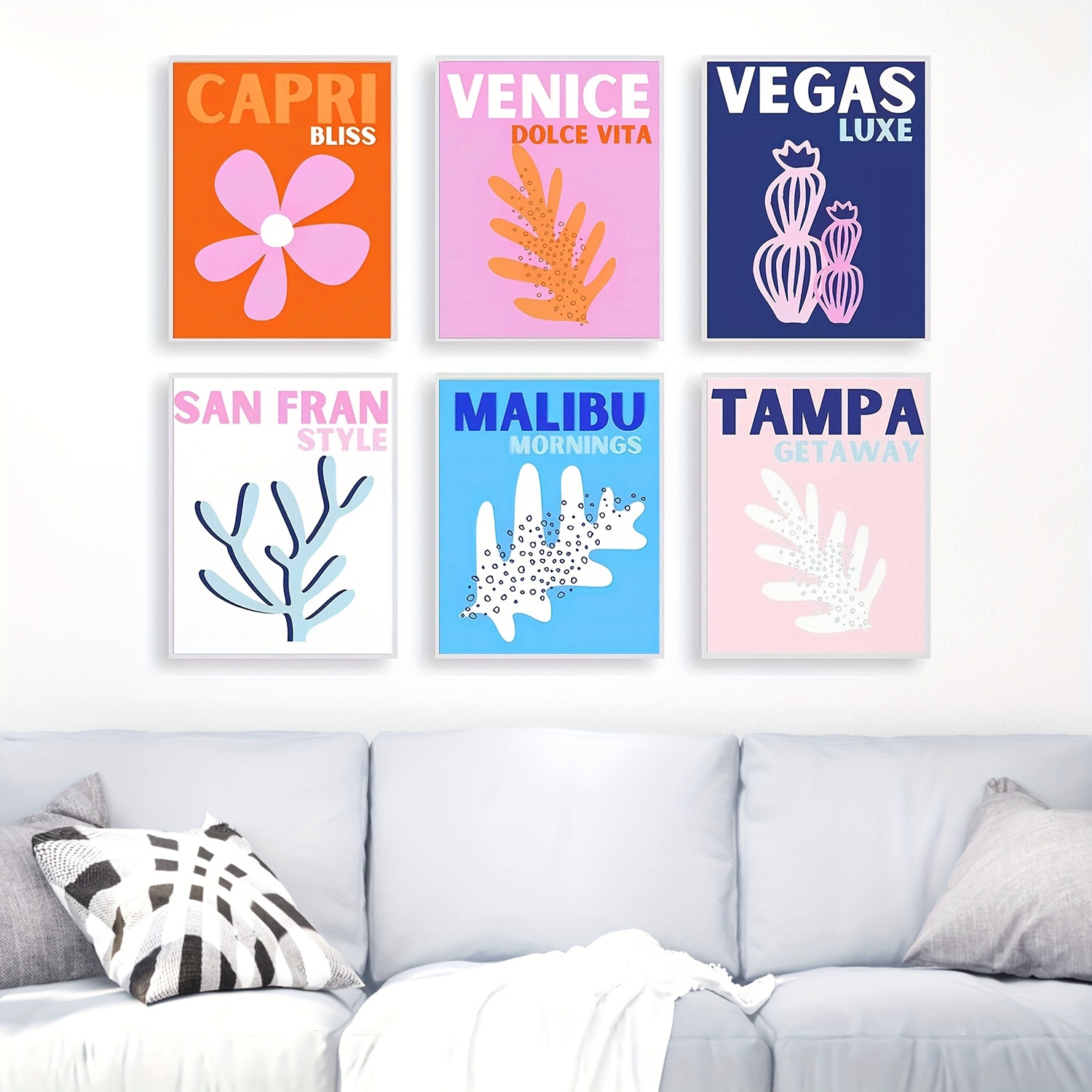 Preppy Room Decor Aesthetic Hot White Wall Art For Teen - Temu