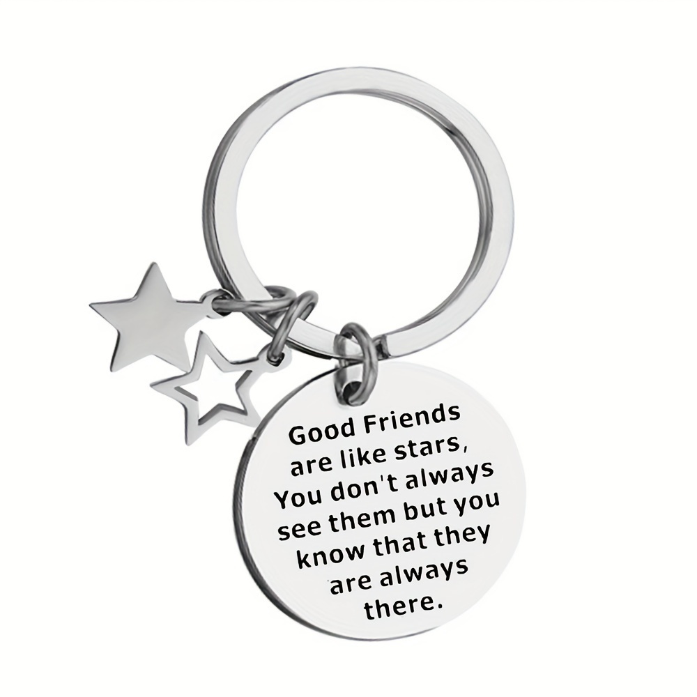 

Good Friends Like Star Friendship Keychain Cute Key Chain Ring Birthday Graduation Gift For Best Friends Bff Bestie