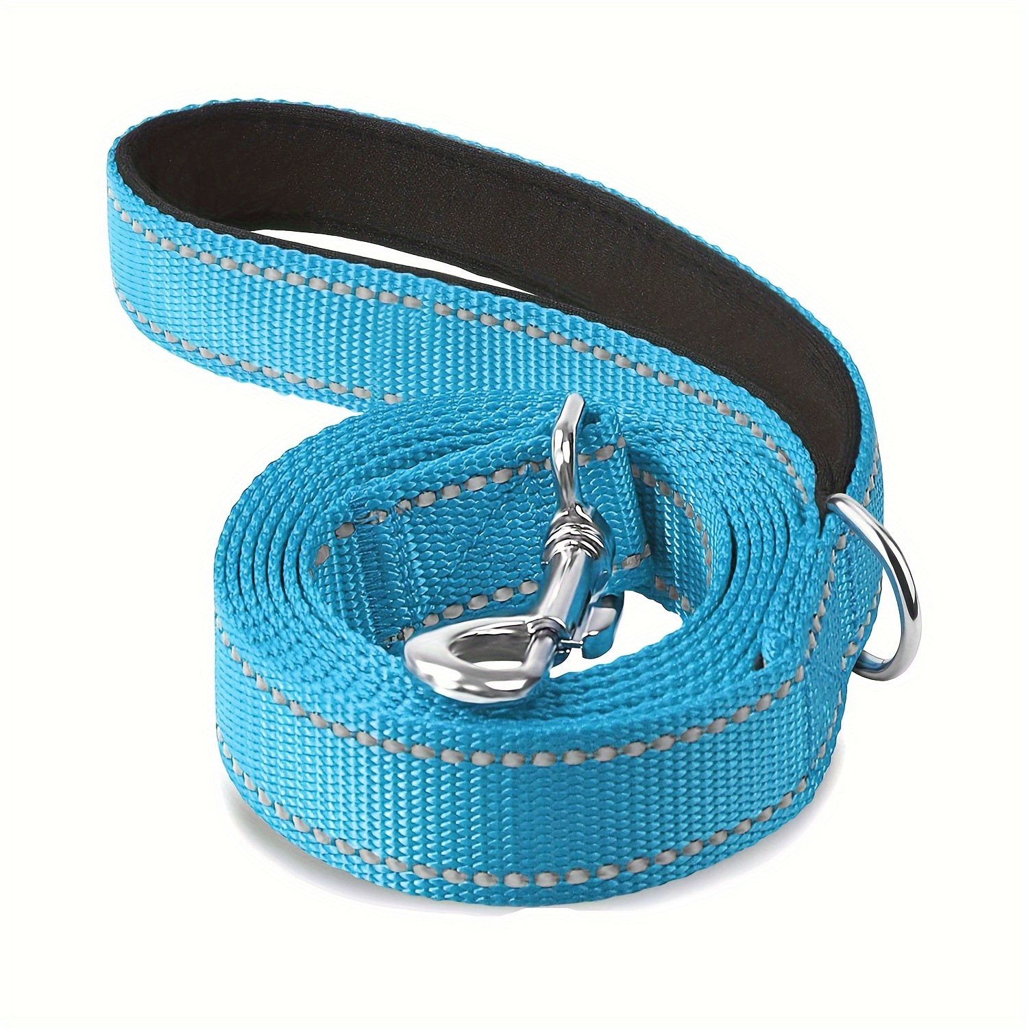 5ft Pet Dog Leather Leash Soft Padded Walking Training Rope Lead  Small/Large Dog