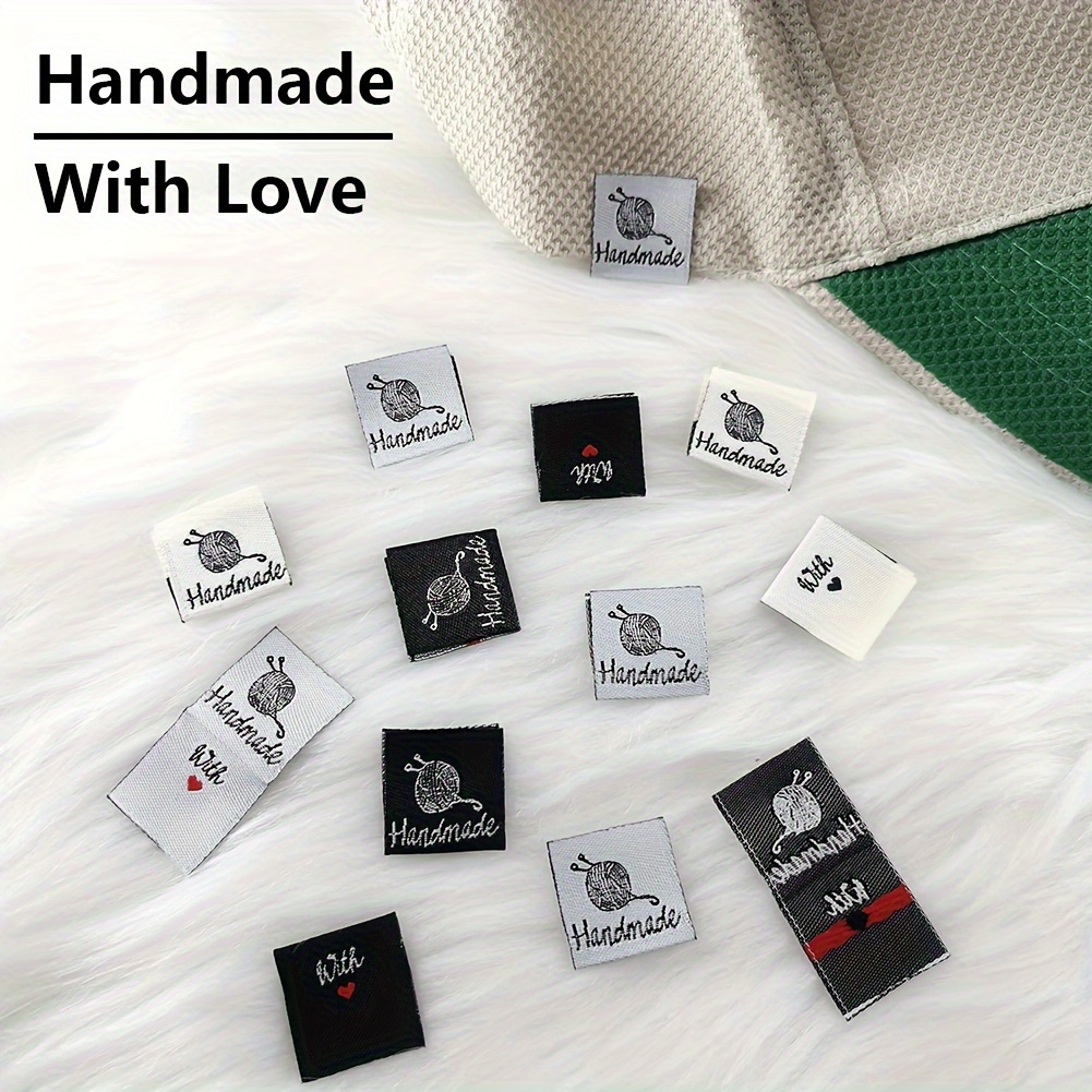 Personalized Sewing Labels Handmade With Love Sew On - Temu