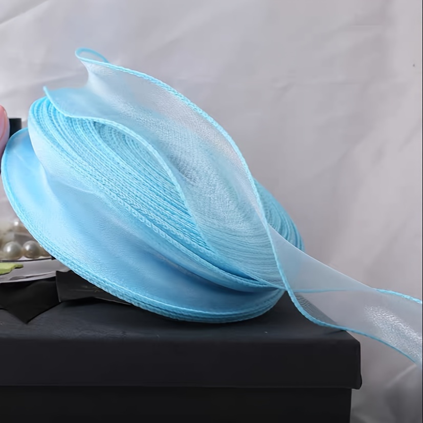 10yd Elegant Wave Edge Fishtail Yarn Ribbon For Hair - Temu