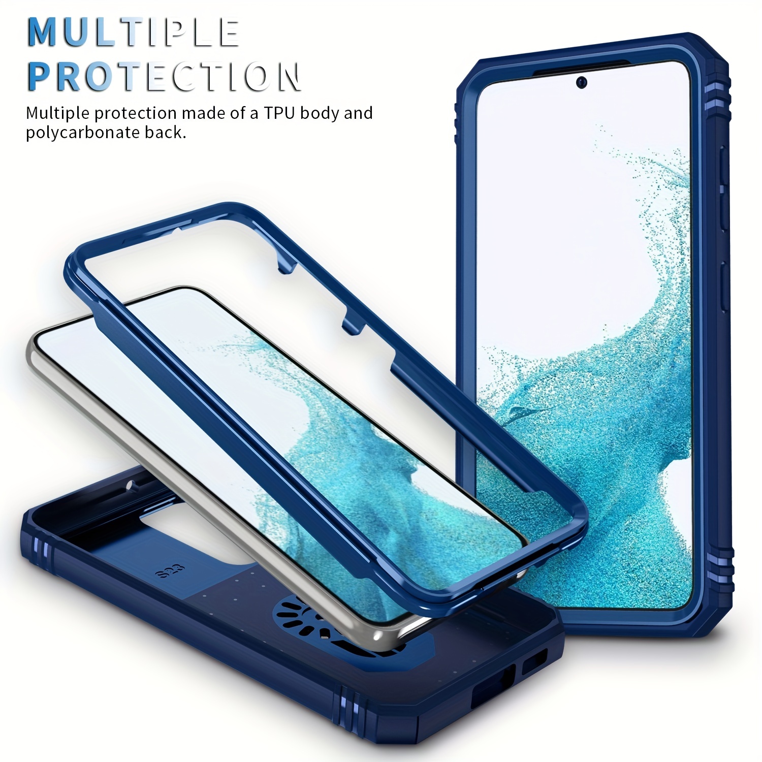 For Samsung Galaxy S23 Ultra S23+ Waterproof Case Built in Screen Protector