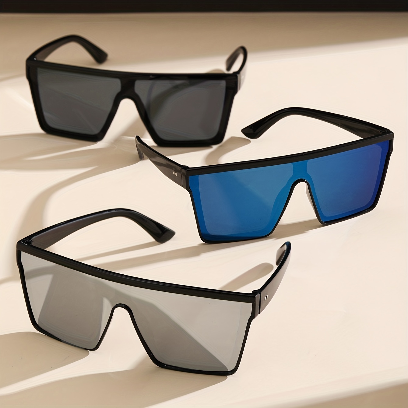 Beach Sun Shading Glasses Fashionable Anti Glare Sunglasses - Temu