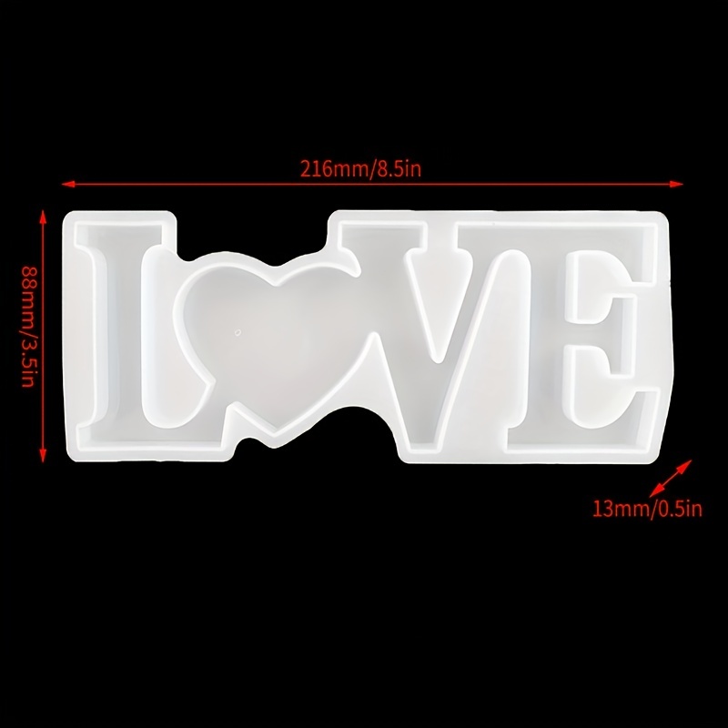 Silicone Resin Mold Home Family Love Slogan Epoxy Resin - Temu