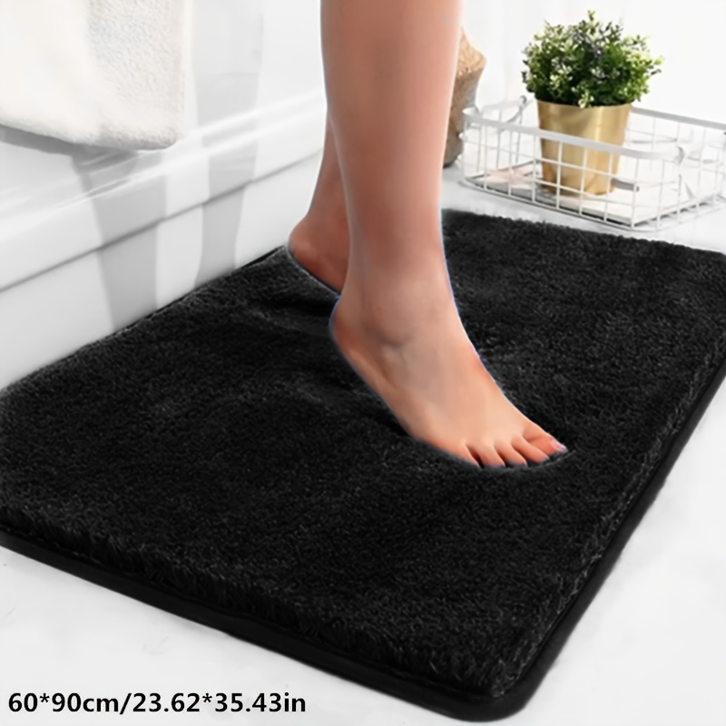  Bath Mat High Plush Padded Bathroom Non-Slip mat Strong  Absorbent Bathroom Carpet Interior Doormat Home Entrance Interior Entrance  Toilet Doormat WEIYV (Color : Dark Coffee, Size : 5080cm) : Home 