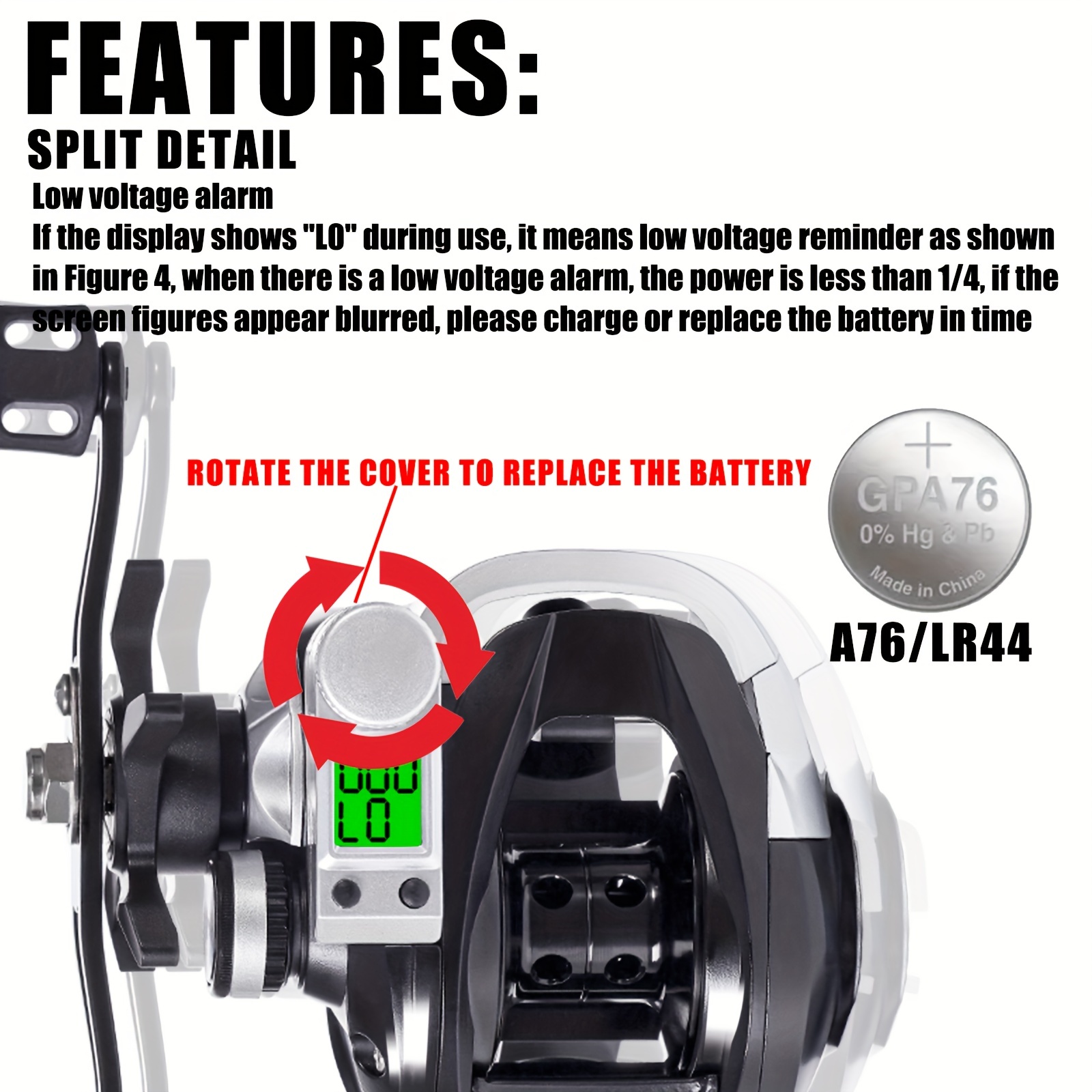 Led Screen Electronic Fishing Reel 7.2:1 Gear Ratio Aluminum - Temu Canada