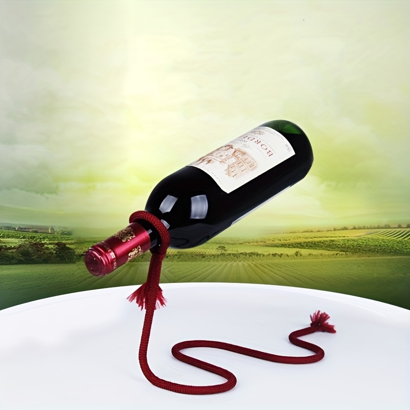 1pcMagic Suspension Rope Decoration Creative Snake Shaped Red Wine Shelf Simple  Modern Wine Cabinet Decoration